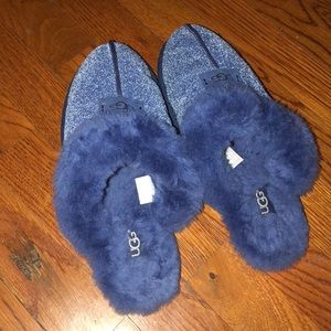 Sparkly navy blue UGG Slippers